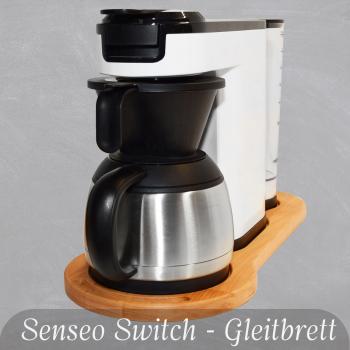 Holzunterlage | Gleitbrett für Senseo die Senseo Switch | Eichenholz